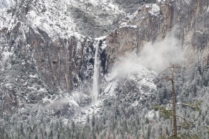 Winter, Bridalveil Falls, Yosemite